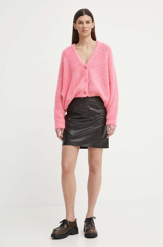 Remain fusta de piele 502005578 maro SS24