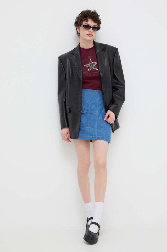 Converse fustă din denim 10025451.A01 albastru SS24