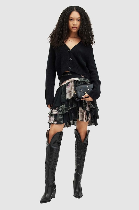 AllSaints fusta CAVARLY VALLEY SKIRT flori multicolor WS508Z