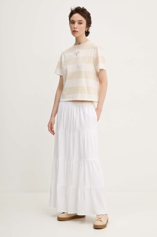Hollister Co. fusta din in KI343.4065.100 alb SS24