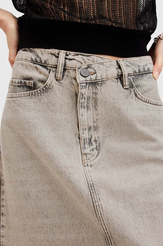 Oblečení Bavlněná džínová sukně AllSaints NOIR MAXI SKIRT W045RA béžová