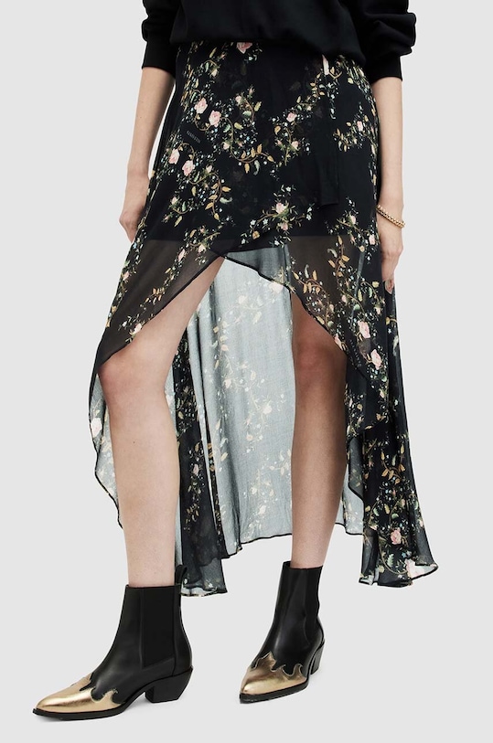 AllSaints spódnica SLVINA OTO SKIRT WS525Z czarny SS24