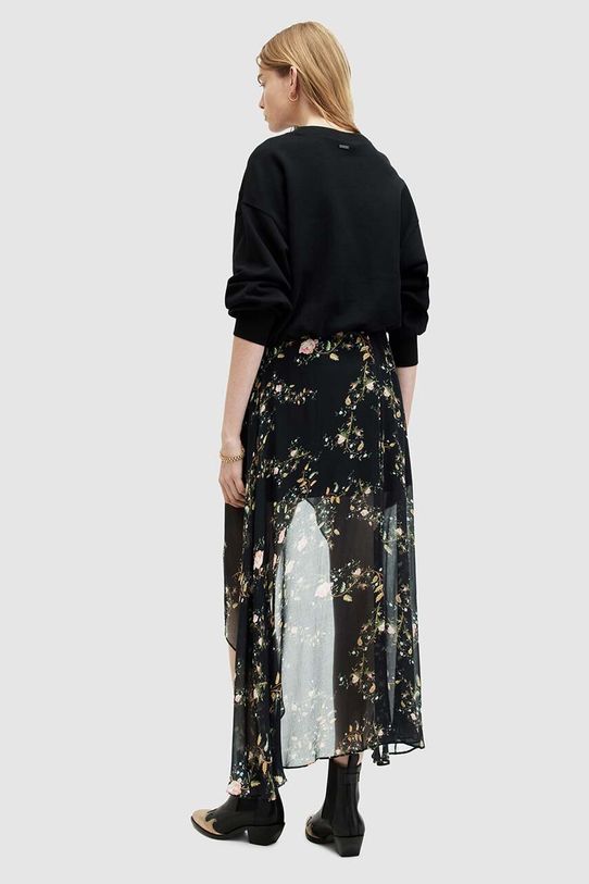 Sukňa AllSaints SLVINA OTO SKIRT čierna WS525Z