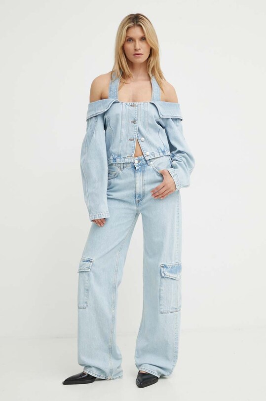 K+LUSHA koszula jeansowa KLMEDUSADF129KLW06 niebieski SS24