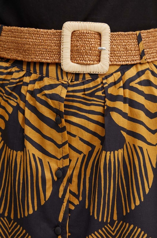 Pamučna suknja La Petite Française JABOT smeđa PFJABOT