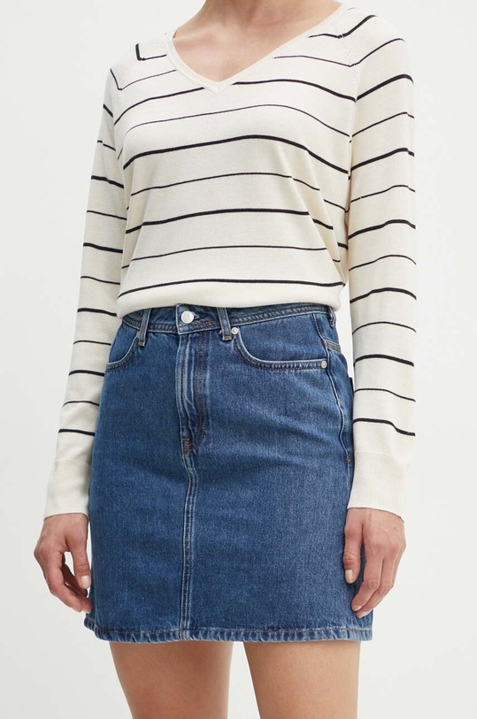 Rifľová sukňa Marc O'Polo DENIM bavlna tmavomodrá 5000005088
