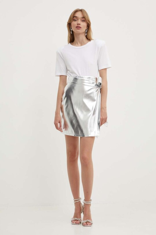 Never Fully Dressed fusta Mini Jaspre NFDSK511 argintiu SS24