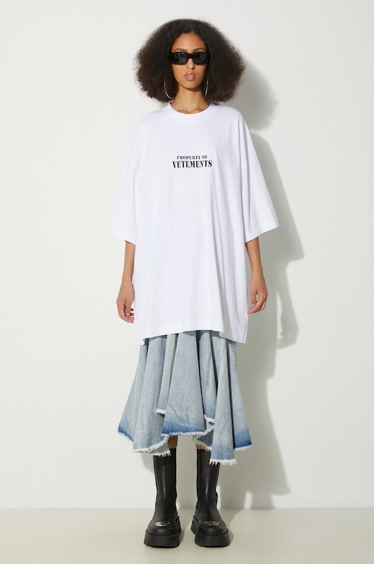 VETEMENTS denim skirt Denim Midi WE64SK700N blue SS24