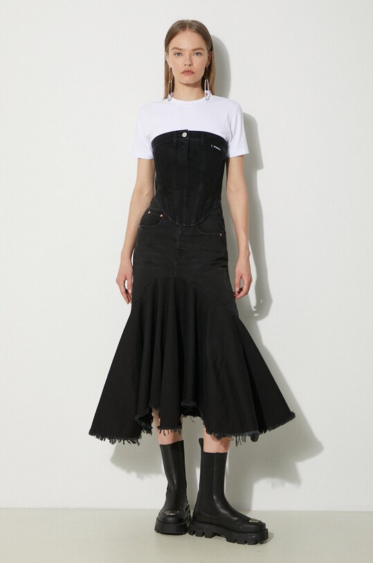 Traper suknja VETEMENTS Denim Midi Skirt WE64SK700B crna SS24