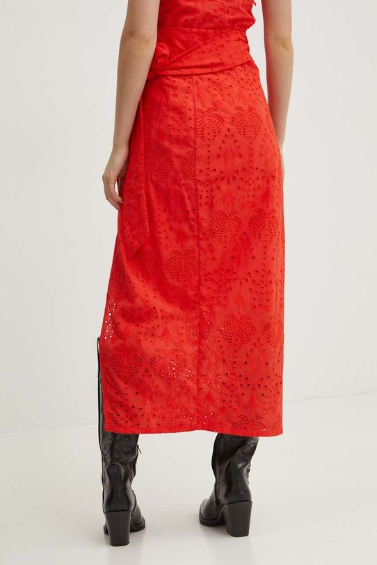 Odjeća Pamučna suknja Never Fully Dressed Jaspre Skirt NFDSK455 crvena