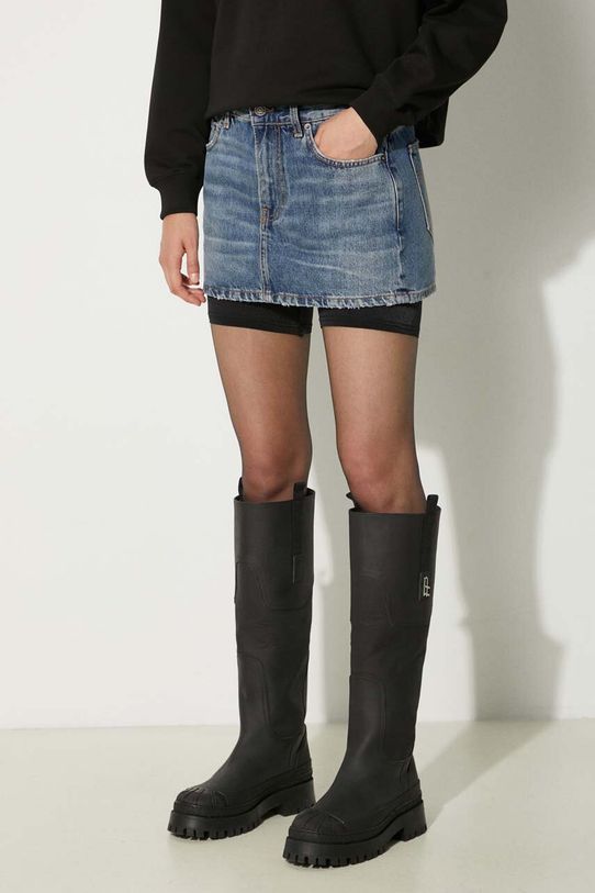 Τζιν φούστα Fiorucci Mid Blue Denim Mini Skirt μπλε W01FPDSK077DN01DN02