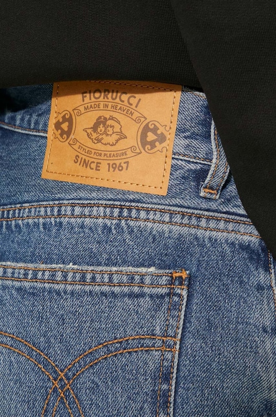 Fiorucci fustă din denim Mid Blue Denim Mini Skirt W01FPDSK077DN01DN02 albastru