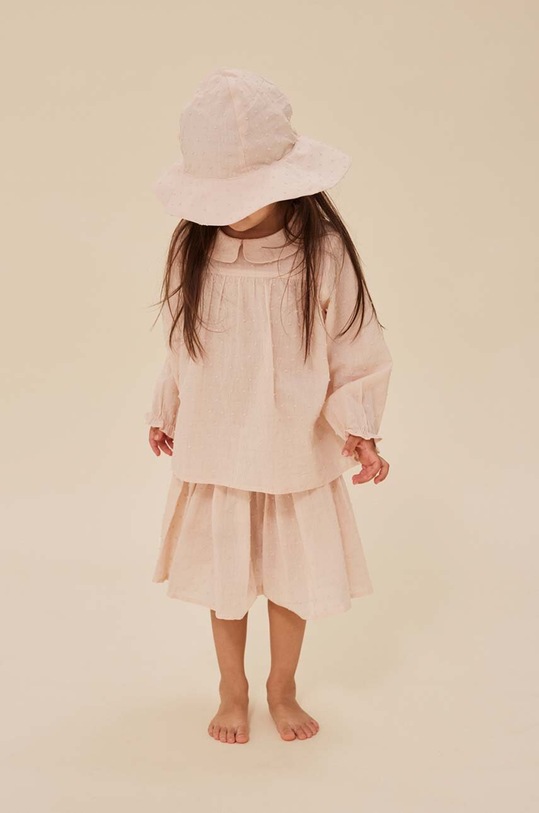 Детская хлопковая юбка Konges Sløjd KS100449 розовый