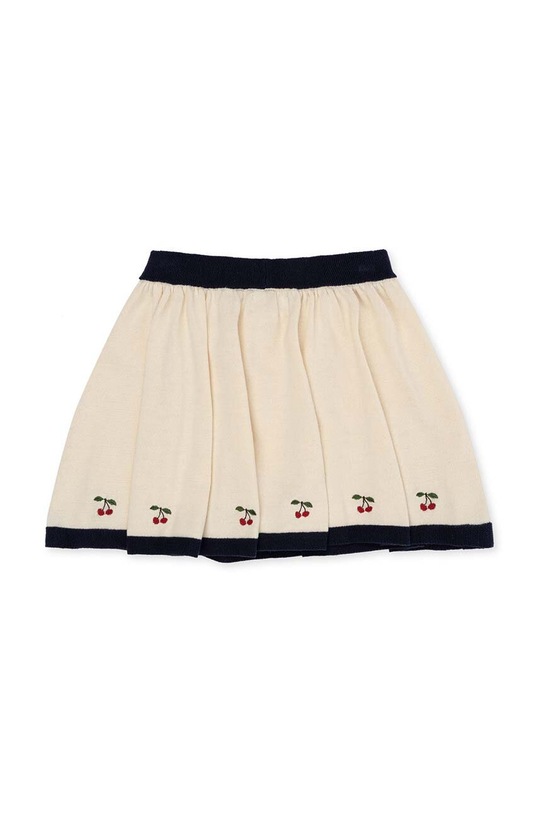 Konges Sløjd gonna di cotone bambina KS100555 bianco SS24