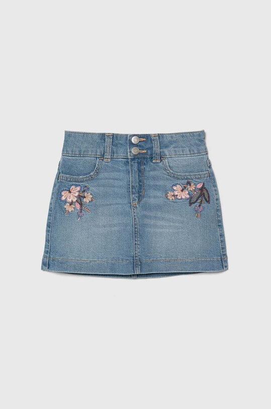 Abercrombie & Fitch fustă din denim pentru copii imprimeu albastru KI243.4019