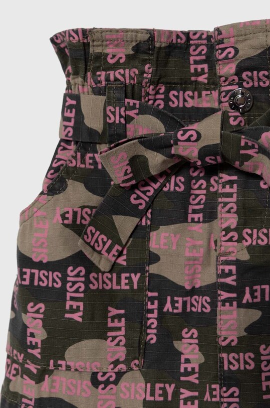 Девочка Детская хлопковая юбка Sisley 4LPCY000C.G.Seasonal зелёный