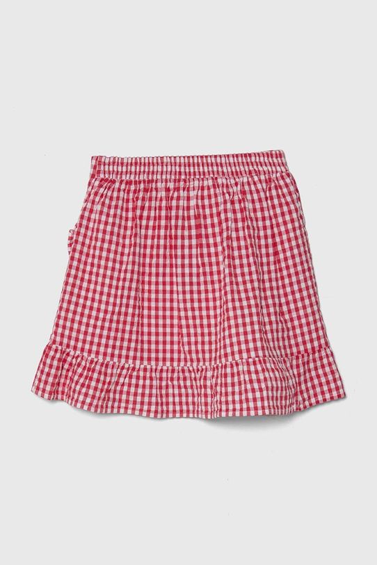 Dječje pamučna haljina United Colors of Benetton 4QKUC001F.G.Seasonal crvena SS24