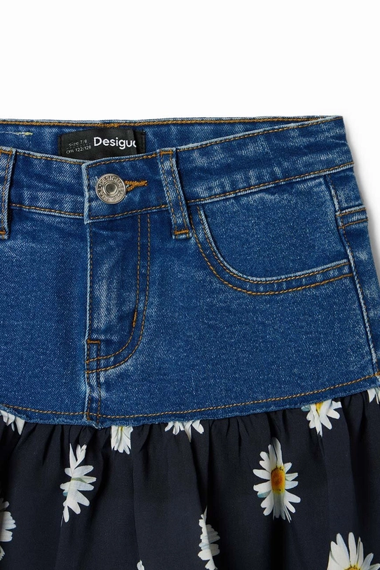 Fete Desigual fustă din denim pentru copii 24SGFD03 bleumarin