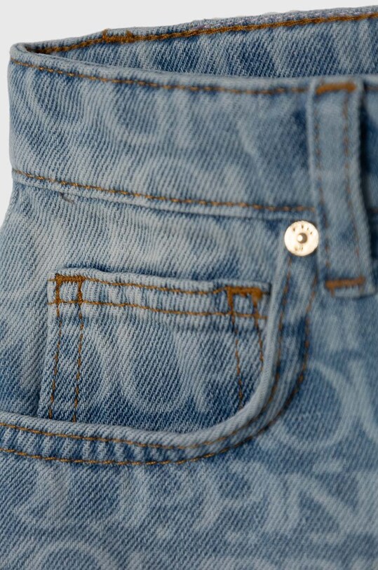 Девочка Детская джинсовая юбка Pinko Up S4PIJGSK004 голубой