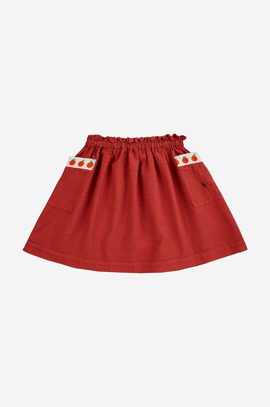 Bobo Choses gyerek pamut szoknya 124AC093 burgundia SS24