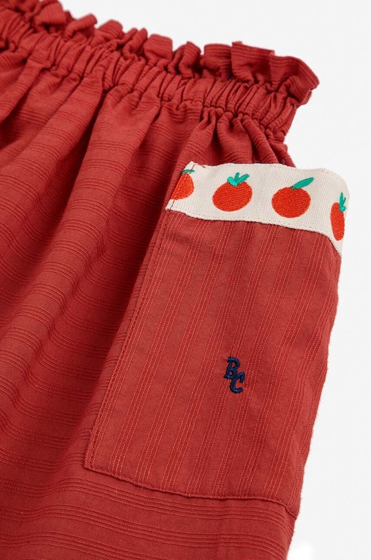 Κοριτσίστικα Παιδική βαμβακερή φούστα Bobo Choses 124AC093 μπορντό