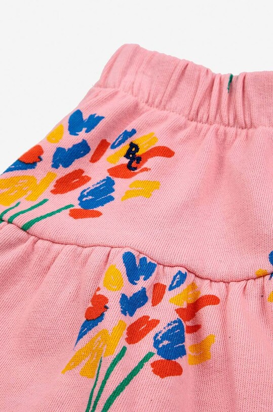 Bobo Choses spódnica bawełniana dziecięca różowy 124AC089