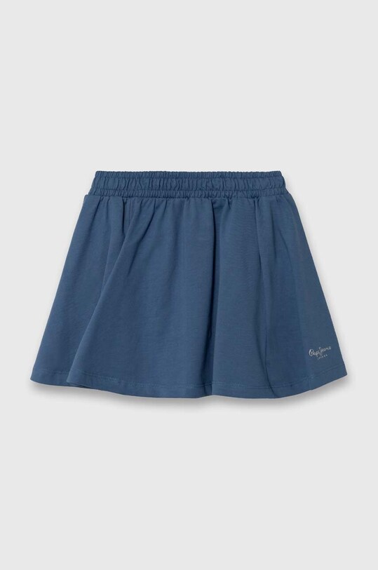 Pepe Jeans fusta din bumbac pentru copii NERY uni albastru PG900560