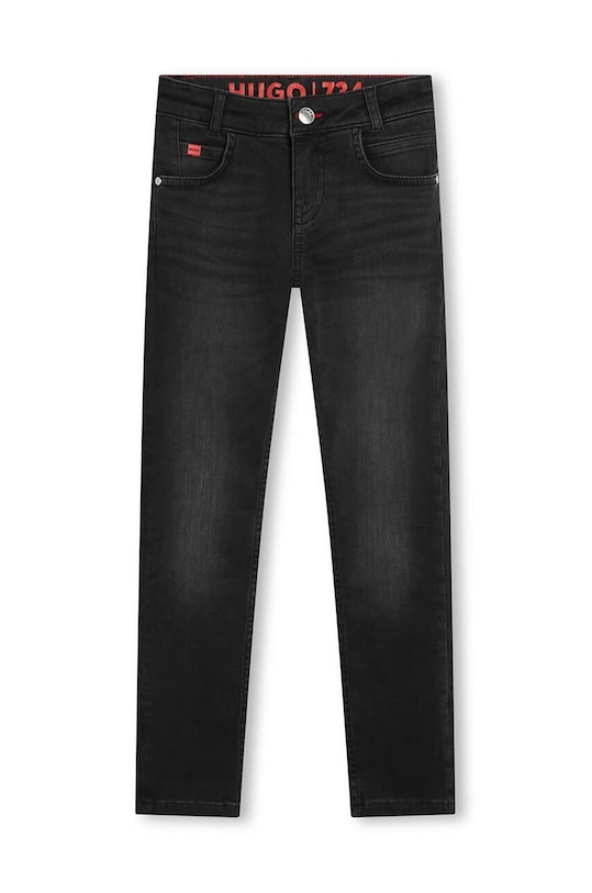 Παιδικά τζιν HUGO τζιν παντελόνι μαύρο G00050.126.150