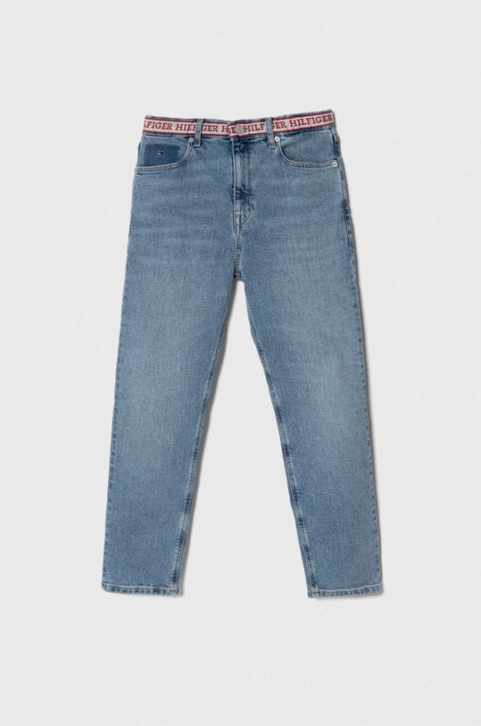 Dječje traperice Tommy Hilfiger bez uzorka plava KB0KB08688.128.176.PPYH