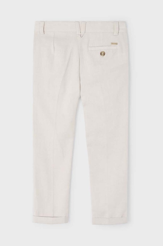 Mayoral pantaloni cu amestec de in pentru copii 3542.5B.Mini.PPYH bej SS24