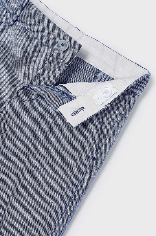 Băieți Mayoral pantaloni cu amestec de in pentru copii 3542.5B.Mini.PPYH albastru