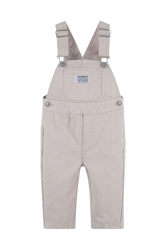 Levi's ogrodniczki niemowlęce LVN RAILROAD STRIPE OVERALL ogrodniczki szary 6EJ382