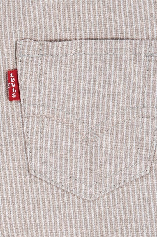 Levi's ogrodniczki niemowlęce LVN RAILROAD STRIPE OVERALL 6EJ382 szary