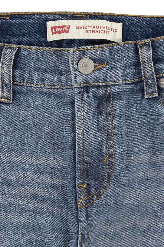 Levi's jeans copii LVB 551Z AUTHENTIC STRGHT JEAN 8ED512 albastru