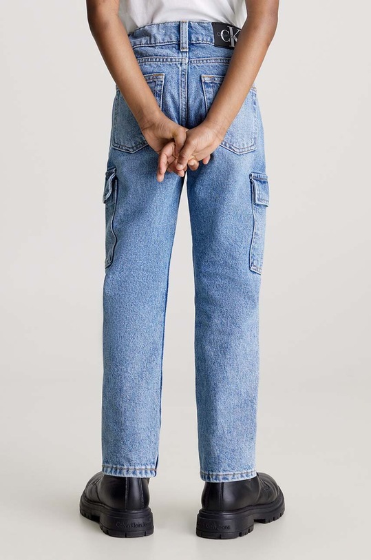 Detské rifle Calvin Klein Jeans modrá IB0IB01996.PPYH