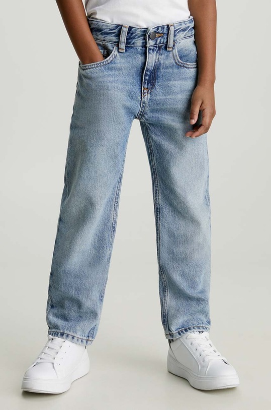 Παιδικά τζιν Calvin Klein Jeans με ρύθμιση μπλε IB0IB02001.PPYH