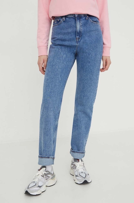 Tommy Jeans jeansy Julie Planet friendly niebieski DW0DW17491