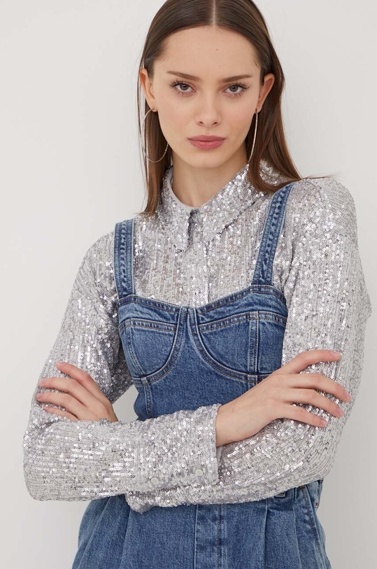 Džínové lacláče Tommy Jeans modrá DW0DW16955