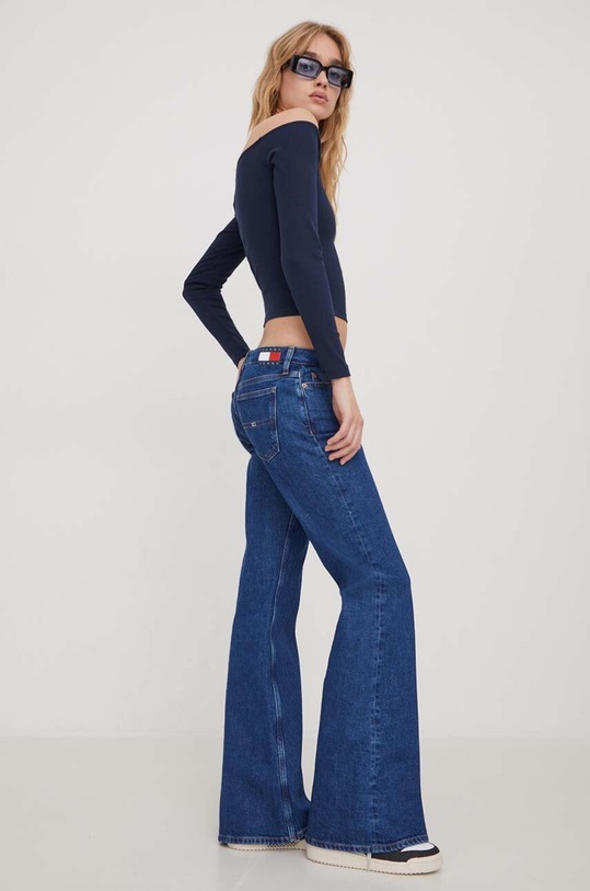 Džíny Tommy Jeans Sophie Planet friendly modrá DW0DW17183