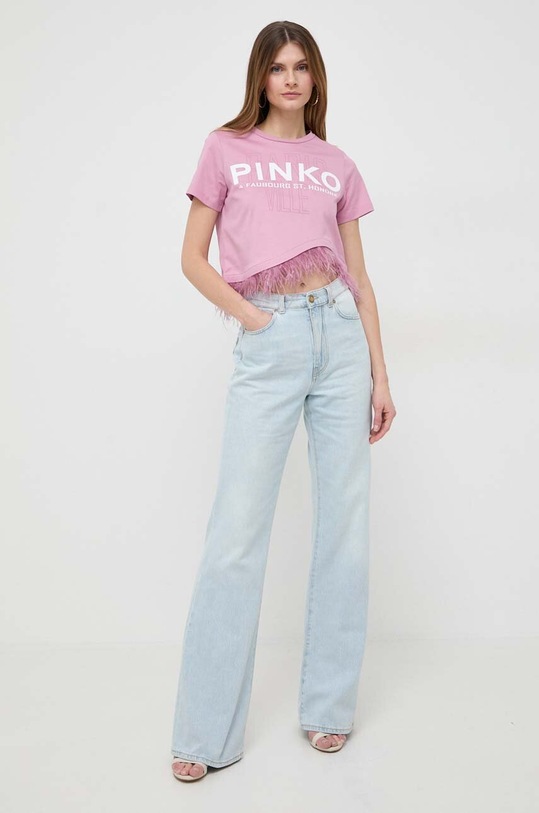 Τζιν παντελόνι Pinko 101736.A1MV μπλε SS24