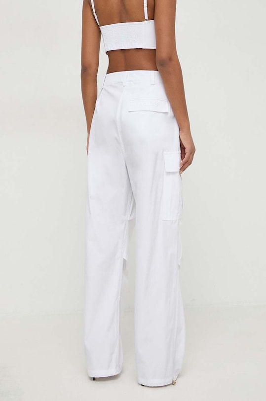 Patrizia Pepe spodnie bawełniane biały 8P0602.A391