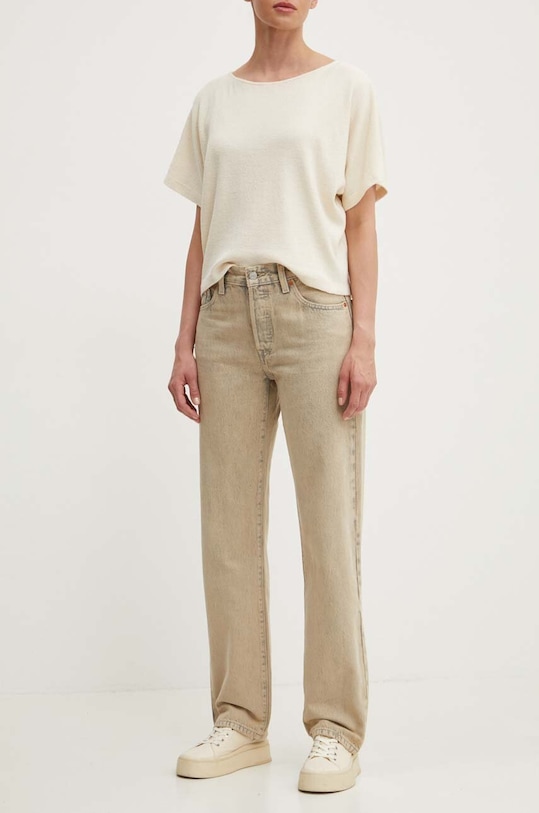 Levi's jeansy 501® 90S Planet friendly beżowy A1959