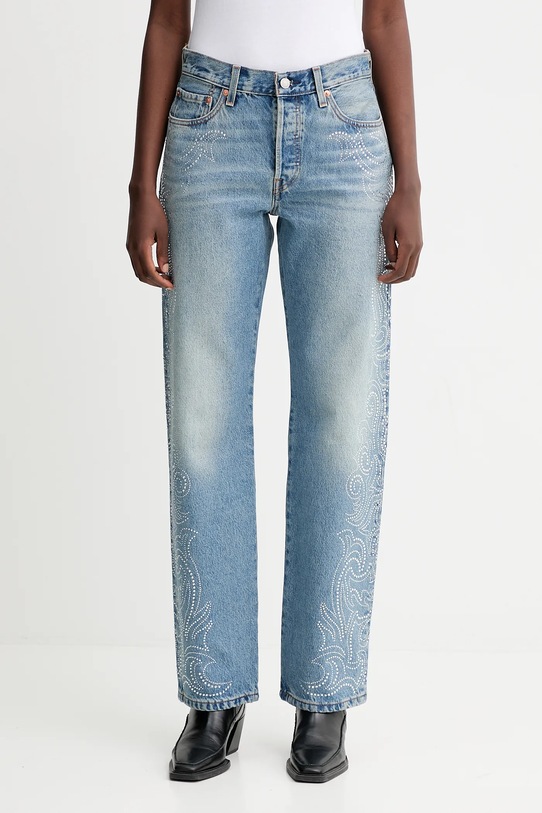 Levi's jeansy 501 90S Planet friendly granatowy A1959
