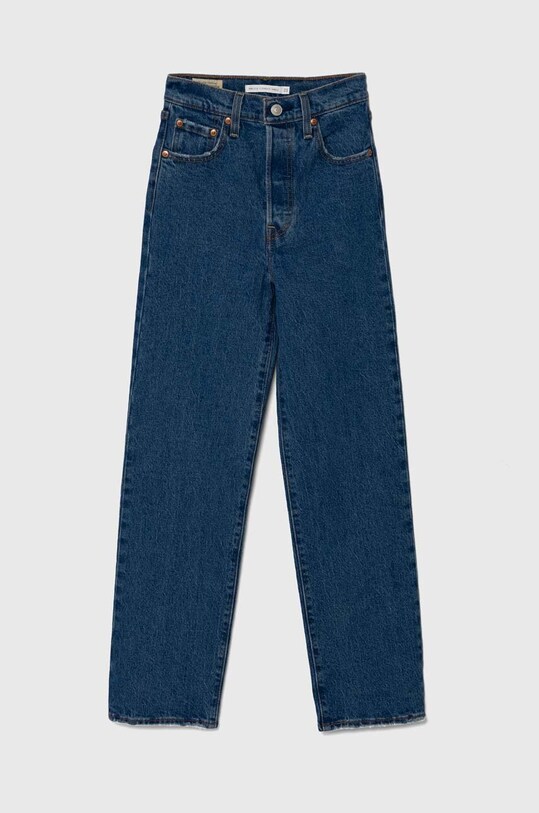 Τζιν παντελόνι Levi's RIBCAGE STRAIGHT ANKLE Planet friendly μπλε 72693