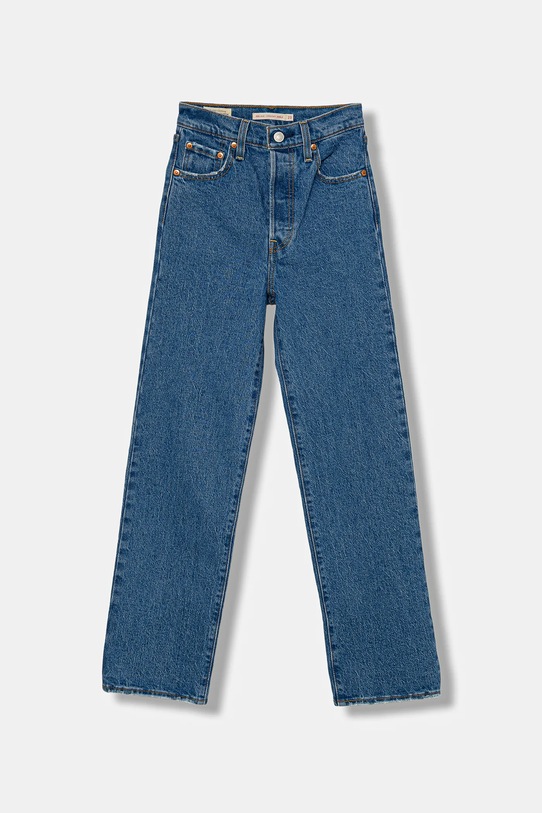 Rifle Levi's RIBCAGE STRAIGHT ANKLE RIBCAGE STRAIGHT ANKLE Planet friendly modrá 72693