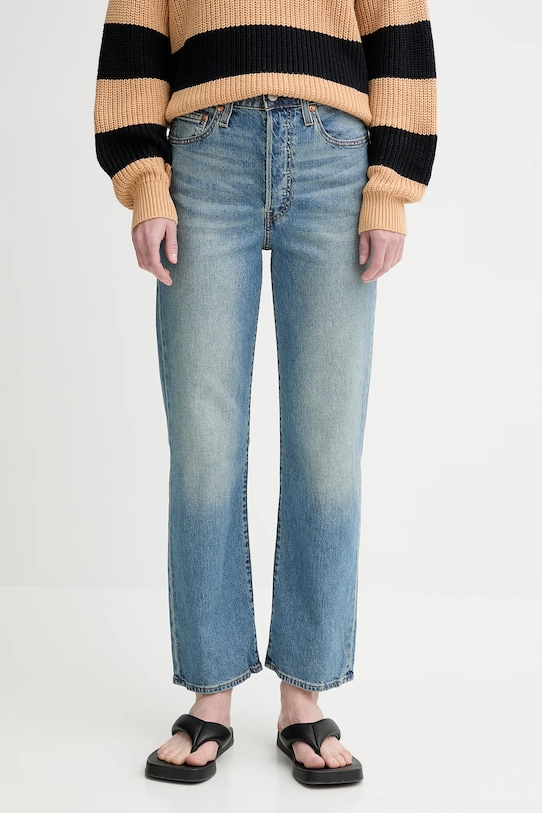 Τζιν παντελόνι Levi's RIBCAGE STRAIGHT μπλε 72693