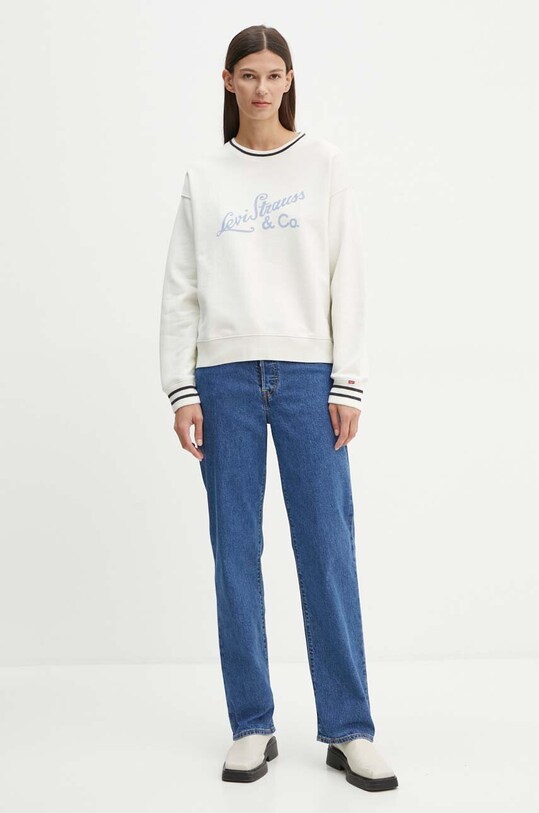 Džíny Levi's RIBCAGE STRAIGHT ANKLE 72693 modrá SS25