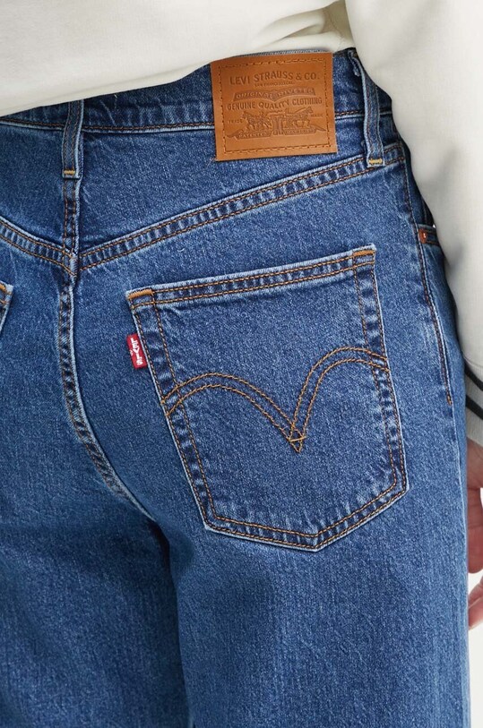Džíny Levi's RIBCAGE STRAIGHT ANKLE modrá 72693