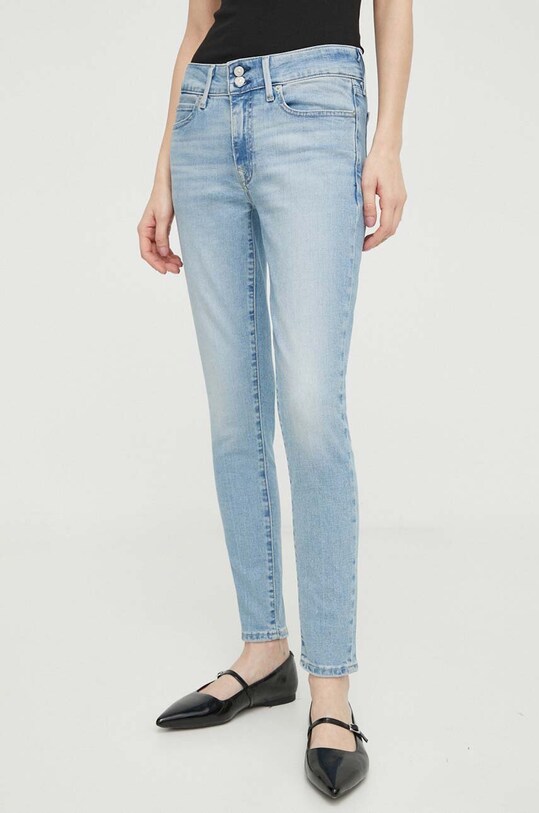 Levi's jeansi 711 DOUBLE BUTTON Planet friendly albastru A6215