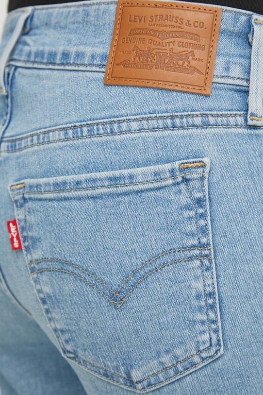 Levi's jeansy 711 DOUBLE BUTTON niebieski A6215